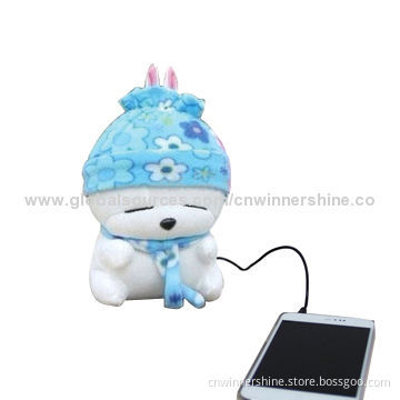 Baby Bear Stereo Mini Speakers, Various Colors are Available, Supports SD/MMC Card, with USB Host